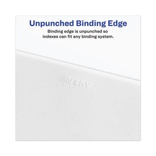 Avery Avery-style Preprinted Legal Bottom Tab Dividers 26-tab Exhibit L 11 X 8.5 White 25/pack - Office - Avery®
