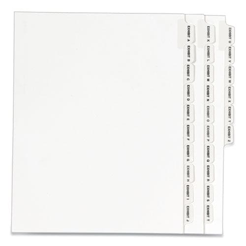 Avery Avery-style Preprinted Legal Bottom Tab Dividers 26-tab Exhibit R 11 X 8.5 White 25/pack - Office - Avery®