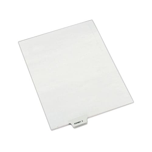 Avery Avery-style Preprinted Legal Bottom Tab Dividers 26-tab Exhibit V 11 X 8.5 White 25/pack - Office - Avery®