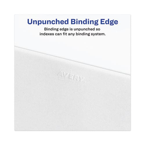 Avery Avery-style Preprinted Legal Side Tab Divider 26-tab Exhibit R 11 X 8.5 White 25/pack (1388) - Office - Avery®