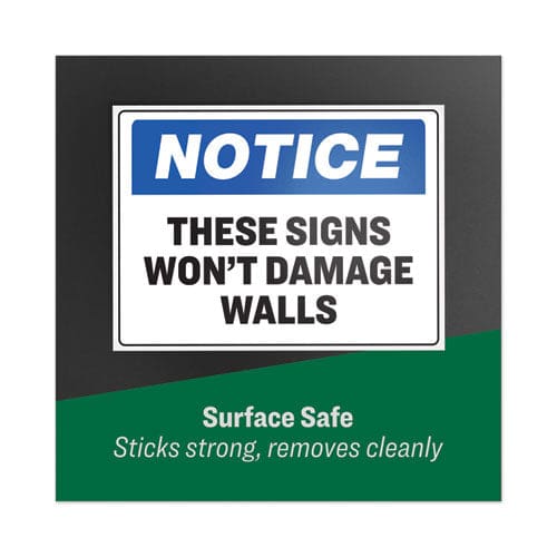 Avery Surface Safe Removable Label Safety Signs Inkjet/laser Printers 7 X 10 White 15/pack - Office - Avery®