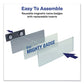 Avery The Mighty Badge Name Badge Holders Horizontal 3 X 1 Silver 2/pack - Office - Avery®
