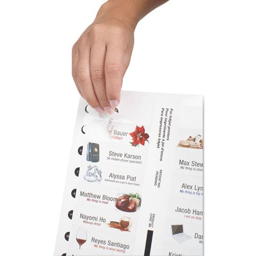 Avery The Mighty Badge Name Badge Inserts 1 X 3 Clear Inkjet 20/sheet 5 Sheets/pack - Office - Avery®