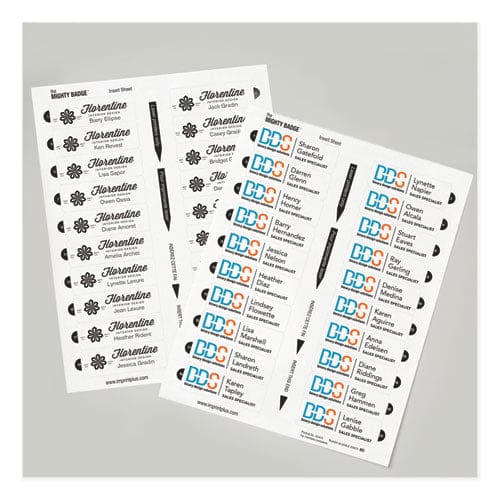 Avery The Mighty Badge Name Badge Inserts 1 X 3 Clear Laser 20/sheet 5 Sheets/pack - Office - Avery®