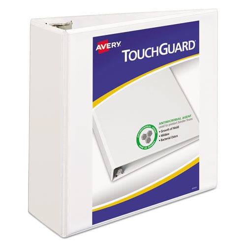 Avery Touchguard Protection Heavy-duty View Binders With Slant Rings 3 Rings 4 Capacity 11 X 8.5 White - School Supplies - Avery®
