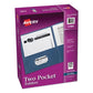 Avery Two-pocket Folder 40-sheet Capacity 11 X 8.5 Dark Blue 25/box - School Supplies - Avery®