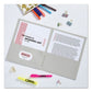 Avery Two-pocket Folder 40-sheet Capacity 11 X 8.5 Gray 25/box - School Supplies - Avery®