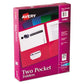 Avery Two-pocket Folder 40-sheet Capacity 11 X 8.5 Light Blue 25/box - School Supplies - Avery®