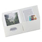 Avery Two-pocket Folder 40-sheet Capacity 11 X 8.5 White 25/box - School Supplies - Avery®