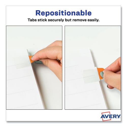 Avery Ultra Tabs Repositionable Tabs Mini Tabs: 1 X 1.5 1/5-cut Assorted Neon Colors 80/pack - Office - Avery®