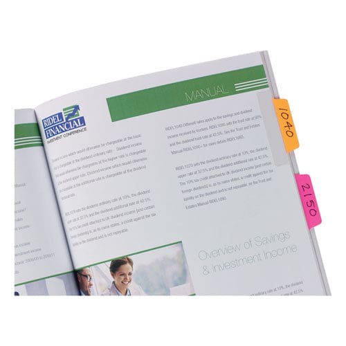 Avery Ultra Tabs Repositionable Tabs Wide And Slim: 3 X 1.5 1/3-cut Assorted Colors 24/pack - Office - Avery®