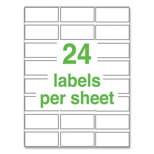 Avery Ultraduty Ghs Chemical Waterproof And Uv Resistant Labels 1 X 2.5 White 24/sheet 25 Sheets/pack - Office - Avery®