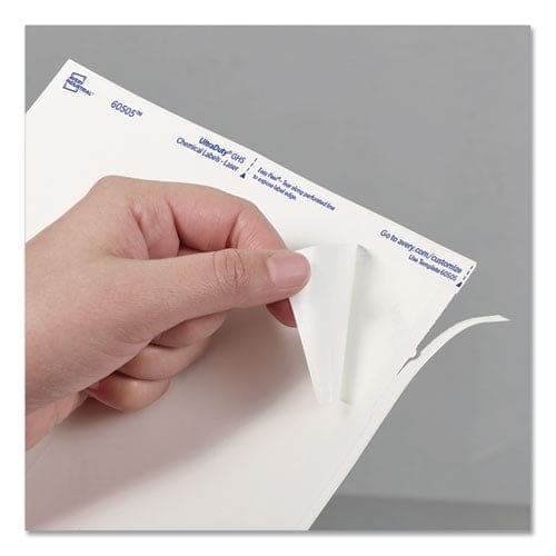 Avery Ultraduty Ghs Chemical Waterproof And Uv Resistant Labels 2 X 4 White 10/sheet 50 Sheets/box - Office - Avery®