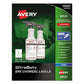 Avery Ultraduty Ghs Chemical Waterproof And Uv Resistant Labels 2 X 4 White 10/sheet 50 Sheets/box - Office - Avery®