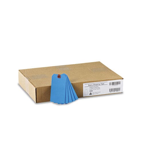 Avery Unstrung Shipping Tags 11.5 Pt Stock 4.75 X 2.38 Blue 1,000/box - Office - Avery®