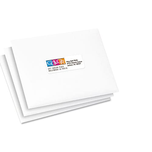 Avery Vibrant Inkjet Color-print Labels W/ Sure Feed 1 X 2.63 Matte White 600/pk - Office - Avery®
