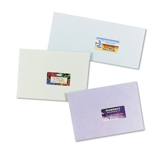 Avery Vibrant Laser Color-print Labels W/ Sure Feed 1.25 X 2.38 White 450/pack - Office - Avery®