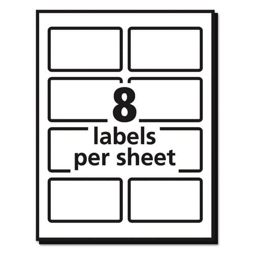 Avery Vibrant Laser Color-print Labels W/ Sure Feed 2 X 3.75 White 200/pk - Office - Avery®