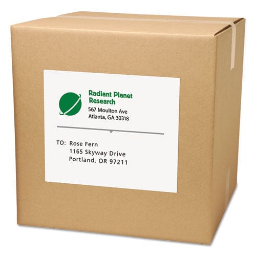 Avery White Shipping Labels-bulk Packs Inkjet/laser Printers 8.5 X 11 White 250/box - Office - Avery®