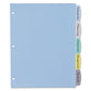 Avery Write And Erase Big Tab Durable Plastic Dividers 3-hole Punched 5-tab 11 X 8.5 Assorted 1 Set - School Supplies - Avery®