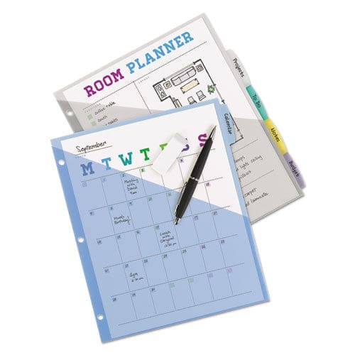 Avery Write And Erase Durable Plastic Dividers With Slash Pocket 3-hold Punched 5-tab 11.13 X 9.25 Assorted 1 Set - School Supplies - Avery®