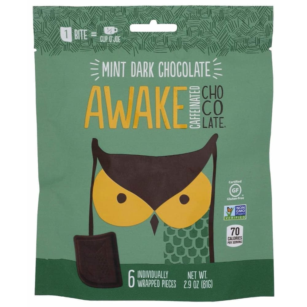 AWAKE Grocery > Refrigerated AWAKE: Mint Dark Chocolate, 2.9 oz