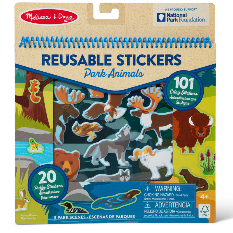 Multi-Park Restickable Stickers (Pack of 3)