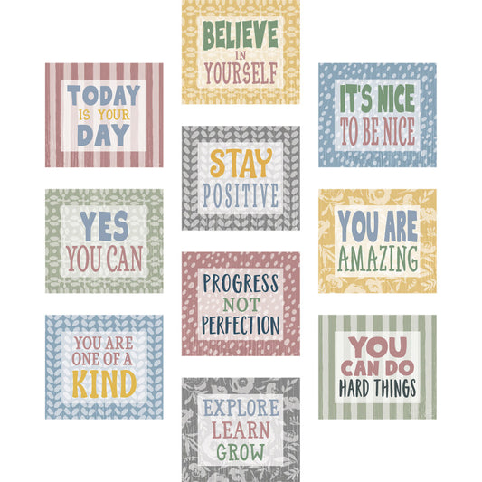 Class Cottage Positive Sayings Accents (Pack of 8)