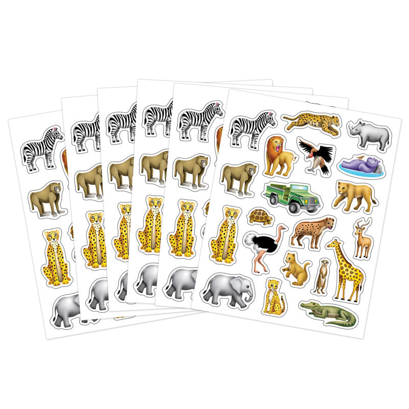 Safari Stickers (Pack of 12)