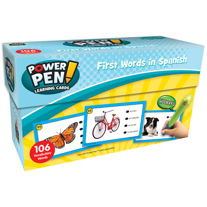 First Words Spanish Power Pen Cards (Pack of 3)