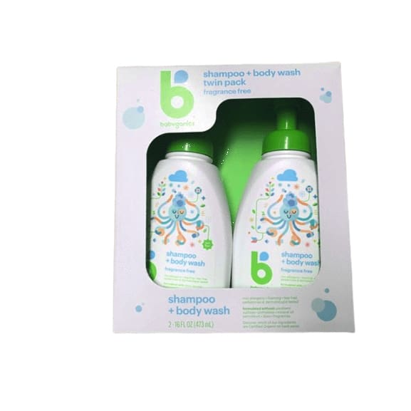Babyganics Shampoo & Body Wash, 2 pk./16 oz. - ShelHealth.Com