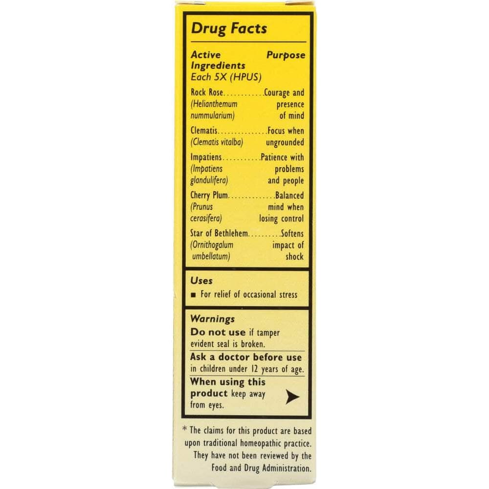 BACH Bach Original Flower Essences Rescue Remedy Natural Stress Relief, 0.7 Oz