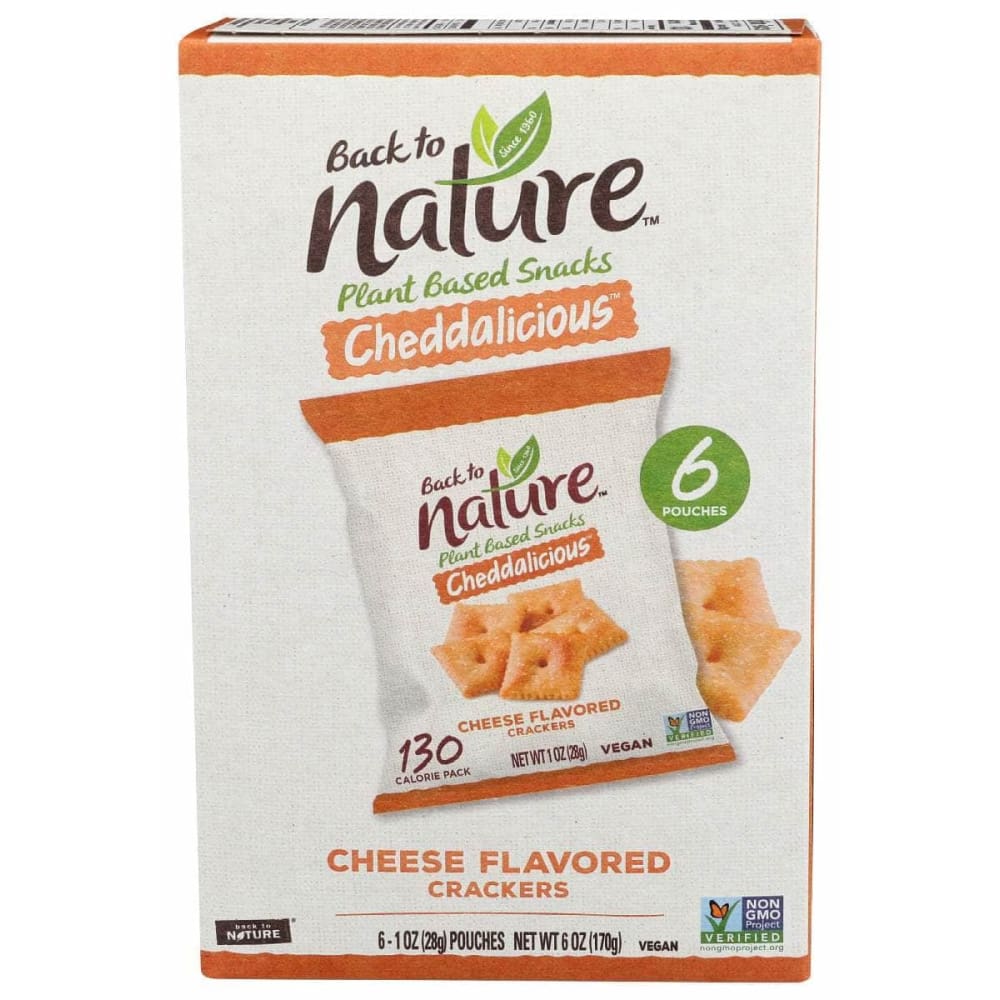 BACK TO NATURE Back To Nature Cracker Cheddar 6Pk, 6 Oz