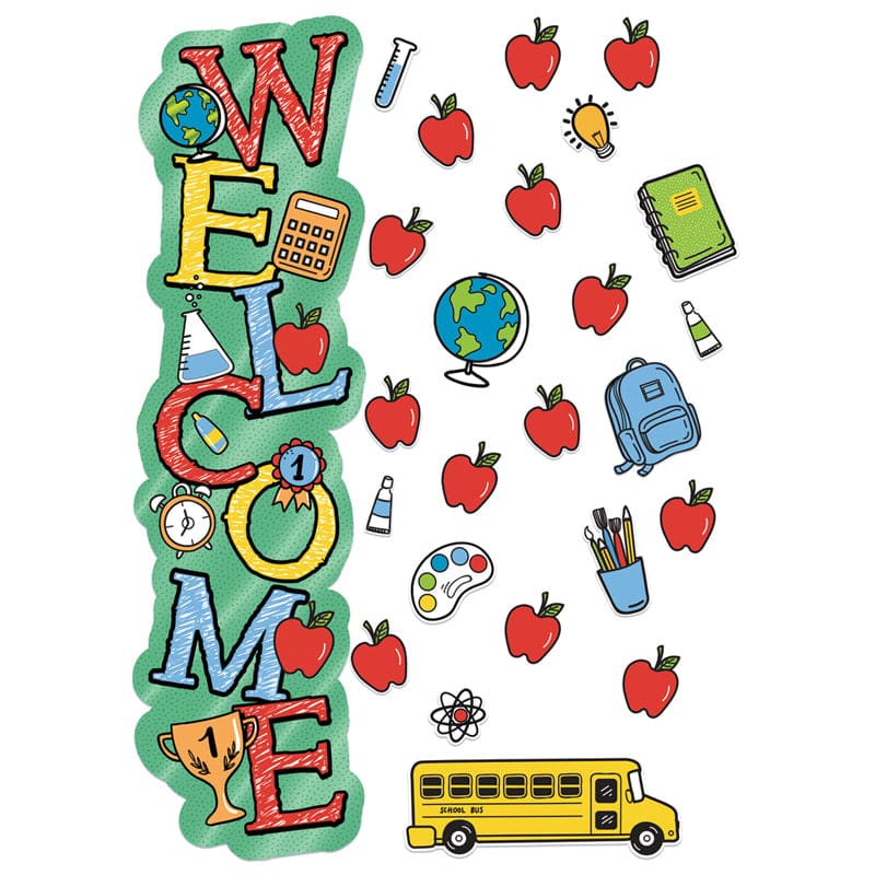Back To School Welcome Door Decor Kit (Pack of 6) - Classroom Theme - Eureka