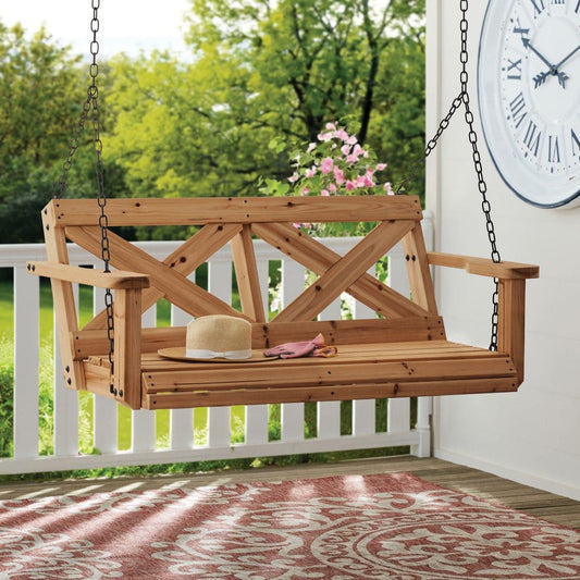 Backyard Discovery Farmhouse Porch Swing - Pergolas - Backyard