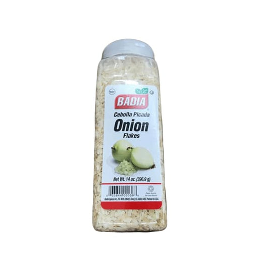 Badia Onion Flakes, Cebolla Picada, 14 oz - ShelHealth.Com
