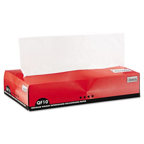 Bagcraft Artisanwax Interfolded Dry Wax Deli Paper 10 X 10.75 White 500/box 12 Boxes/carton - Food Service - Bagcraft