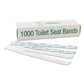 Bagcraft Sani/shield Printed Toilet Seat Band 16 X 1.5 Deep Blue/white 1,000/carton - Janitorial & Sanitation - Bagcraft