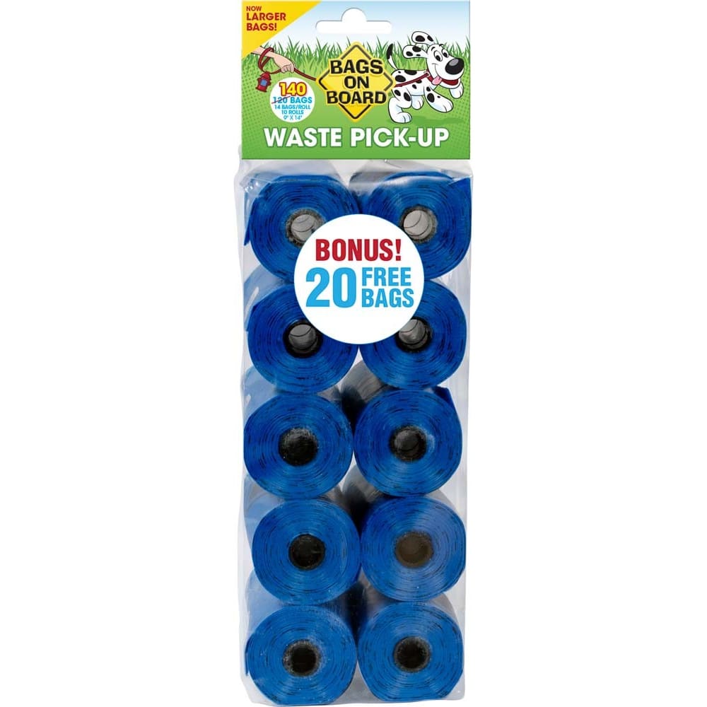 Bags on Board Waste Pick-up Bags Refill Blue 140 Count - Pet Supplies - Bags on Board