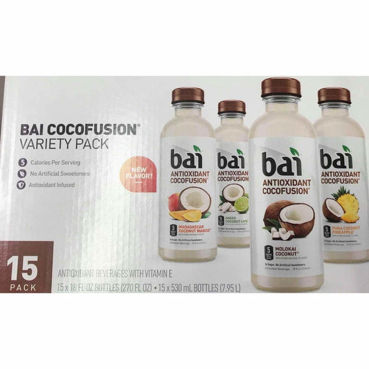 Bai Antioxidant Infusion Cocofusions, 15 ct./18 oz. - ShelHealth.Com