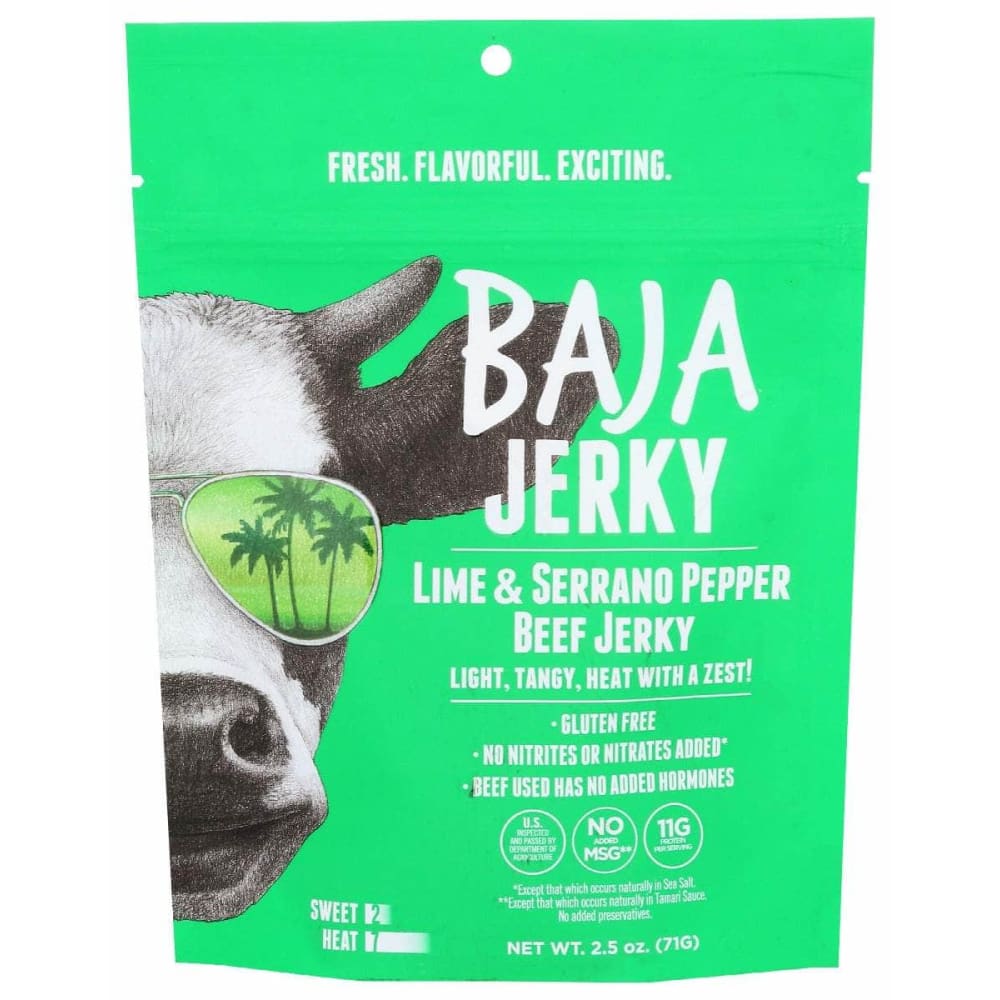 BAJA JERKY BAJA JERKY Lime And Serrano Beef Jerky, 2.5 oz