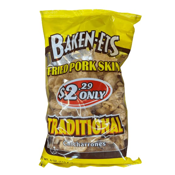 Baken-Ets Baken-Ets Fried Pork Skins Chicharrones, Multiple Choice Flavors, 4 oz.