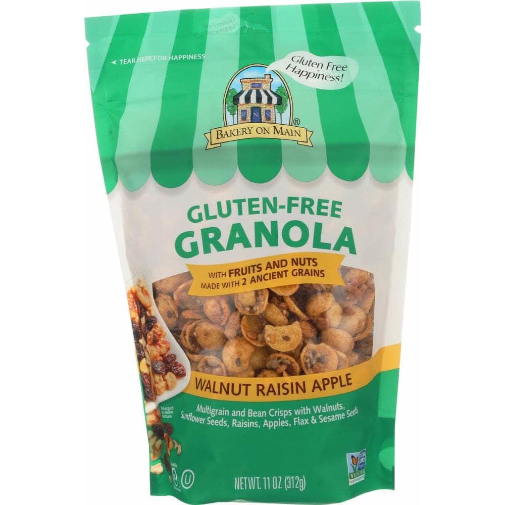 BAKERY ON MAIN Grocery > Snacks > Nuts BAKERY ON MAIN: Gluten Free Granola Apple Raisin Walnut, 11 oz