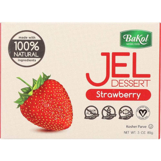 Bakol Bakol 100% Natural Jel Dessert Strawberry, 3 oz