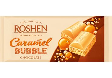 Roshen Sweet Caramel Bubble Chocolate Candy 2.8 oz (80 g) - Roshen