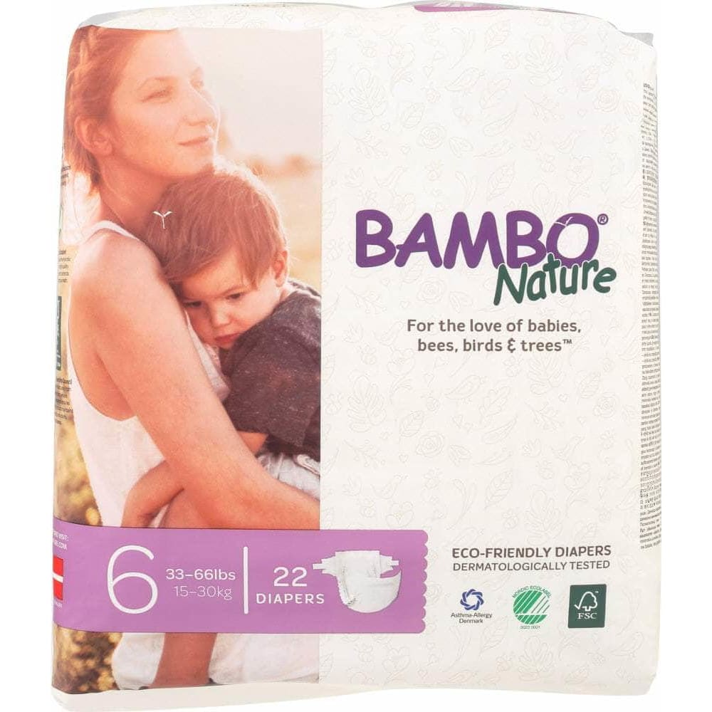 Bambo Nature Bambo Nature Diaper Baby Size 6, 22 pk