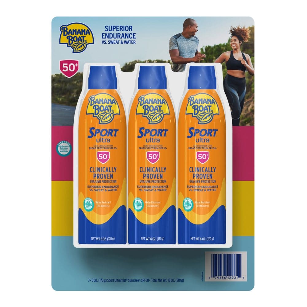 Banana Boat Sport Ultra Sunscreen Spray SPF 50 (6 oz. 3 pk.) - Skin Care - Banana Boat