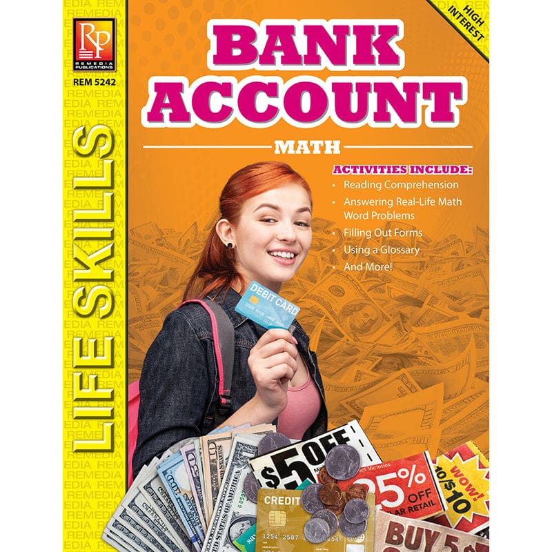 Bank Account Math (Pack of 6) - Activity Books - Remedia Publications