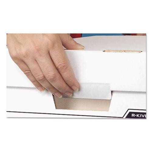 Bankers Box Binderbox Storage Boxes Letter Files 13.13 X 20.13 X 12.38 White/blue 12/carton - School Supplies - Bankers Box®