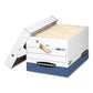 Bankers Box File/cube Box Shell Legal/letter 23.75 X 19.75 White/blue 6/carton - Office - Bankers Box®